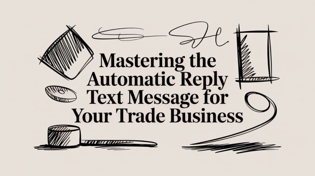 Best Field Management Software Tackon FSM Mastering the Automatic Reply Text Message for Your Trade Business | Tackon FSM