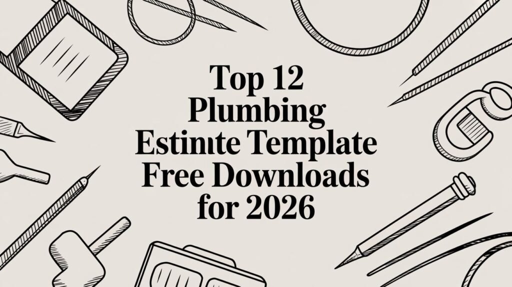 Best Field Management Software Tackon FSM Top 12 Plumbing Estimate Template Free Downloads for 2026 | Tackon FSM