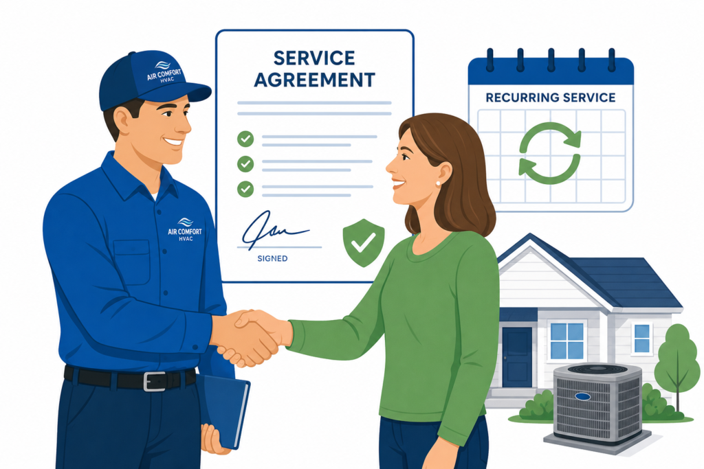 HVAC Service Agreement Templates: How to Build Recurring Revenue